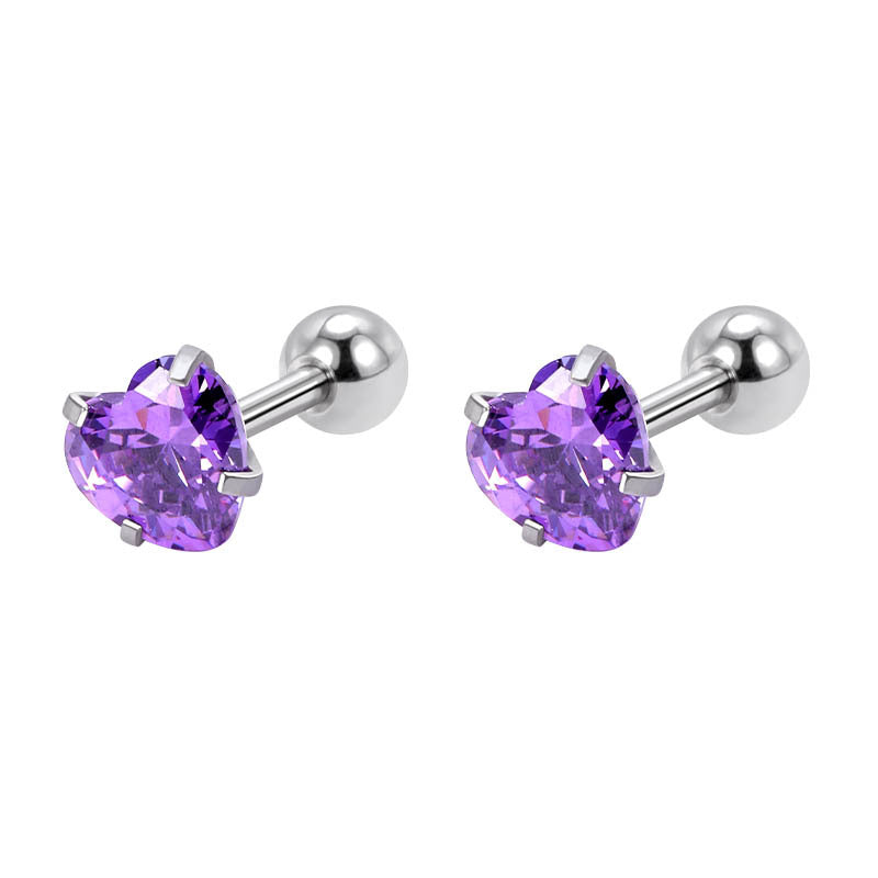 Stainless Steel Screw Female Sleeping No Need To Take Earrings