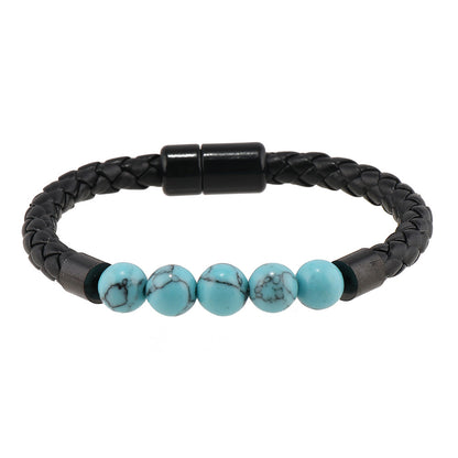 Men's Natural Stone Magnetic Buckle Trendy Simple Bracelets