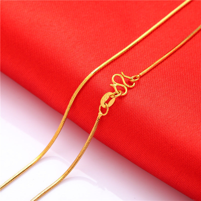 Women's Water Wave Box Hemp Flowers Clavicle Necklaces