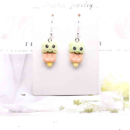 Ice Cream Candy Drink Resin Homemade Earrings