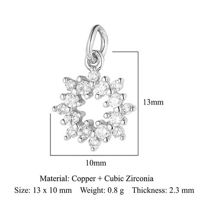 Cat Snake Copper Zircon Ornament Accessories Pendants