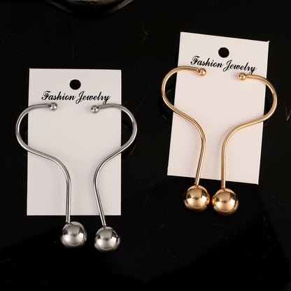 Simple Graceful Question Mark Curve Long Style Earrings