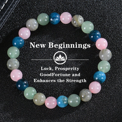 Bohemian Colorful Stone Tigereye Crystal String Beads Bracelets