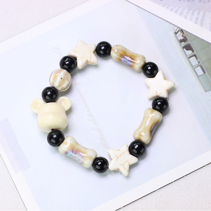 Ornament Ceramic Chinese Beaded Female Niche Bracelets