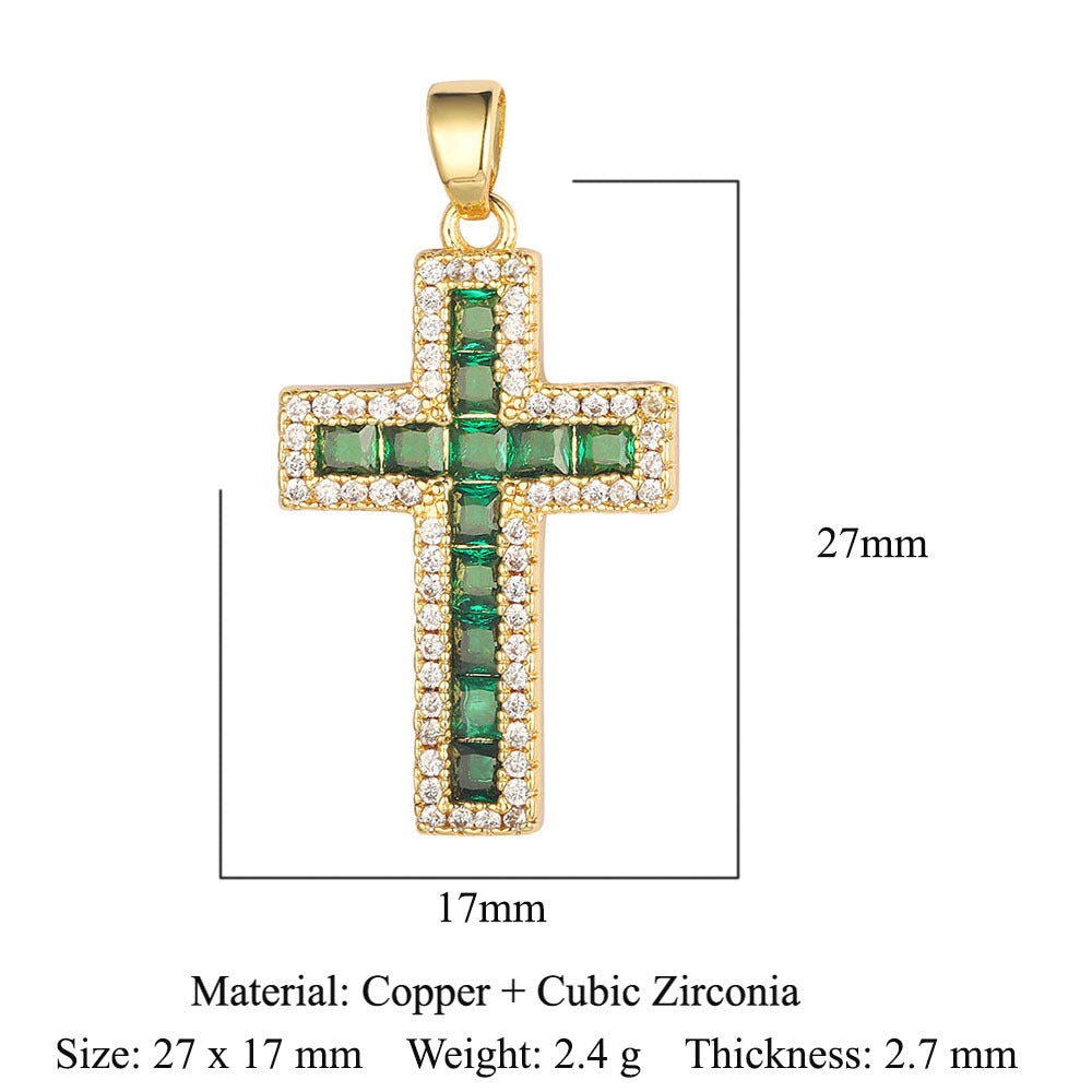 Zirconium Copper Micro Inlaid Zircon Ornament Pendants