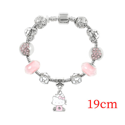 Anime Hello Kitty Clow Beaded Ornament Bracelets