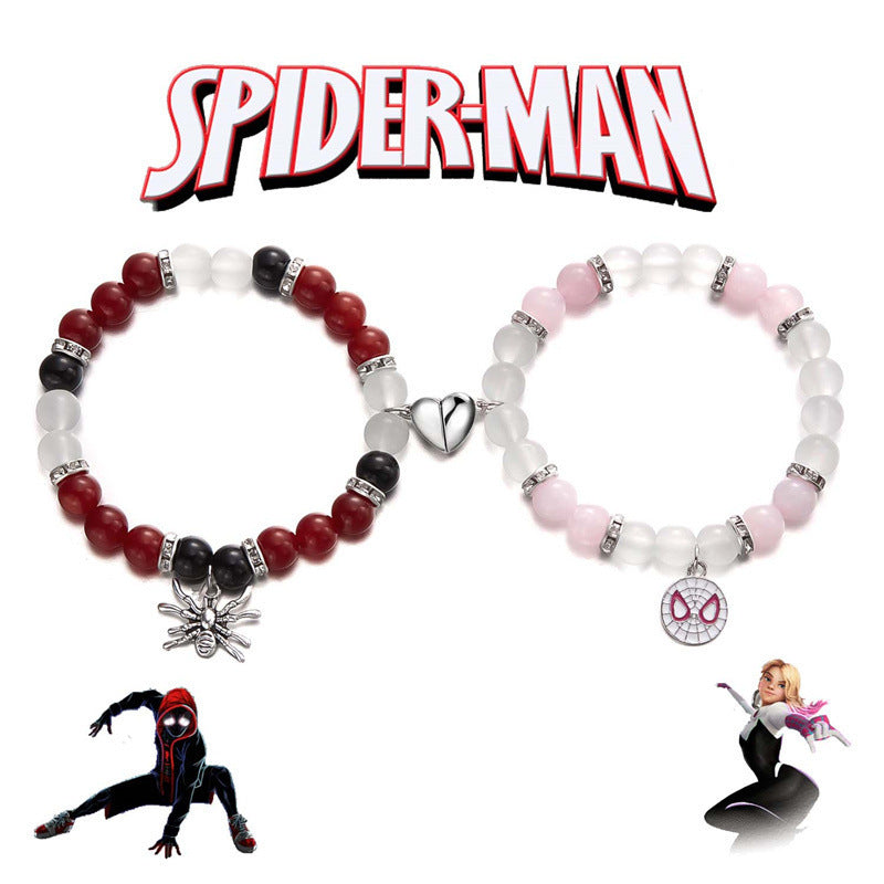 Cartoon Heart-shaped Magnetic Fashion Couple Hand Bracelets