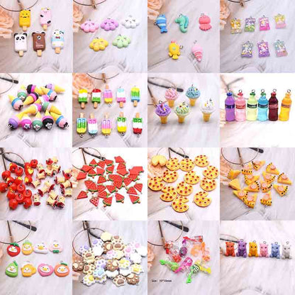 Ice Cream Candy Drink Resin Homemade Earrings