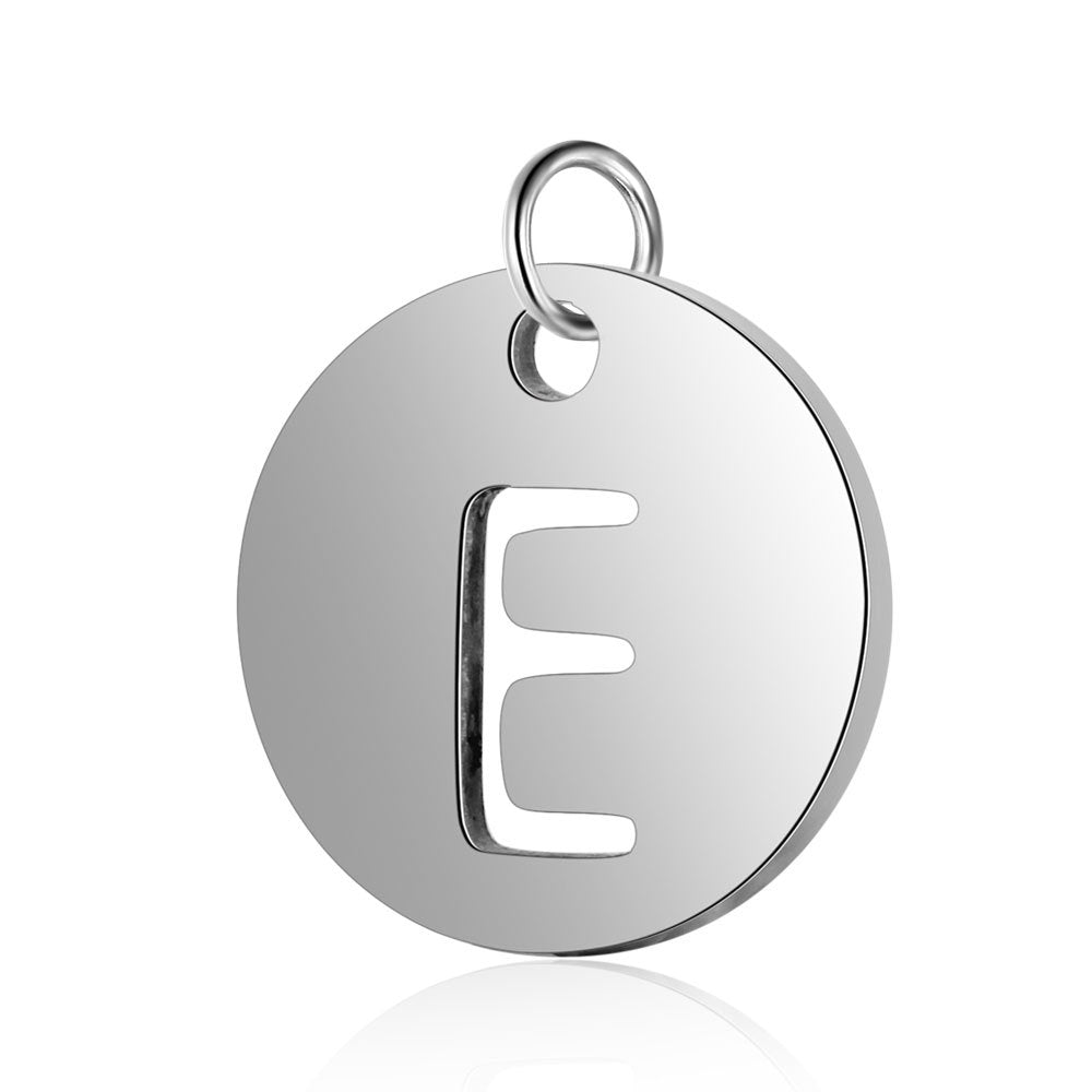 Titanium Steel English Letter Tag Full Set Of Letters Pendants