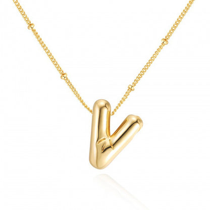 Women's Gold Balloon Glossy English Letter Fashion Pendants