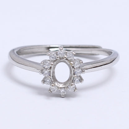 Frame Open Mouth Autumn Copper Alloy Electroplating Sier Rings