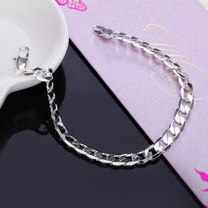 Women's & Men's Exquisite Sier Plated Ornament Fashion Popular Bracelets