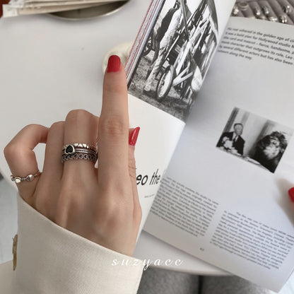 Style Love Female Heart-shaped Index Finger Rings