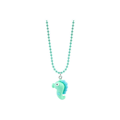 Children's Cartoon Mermaid Seahorse Octopus Conch Rainbow Necklaces