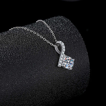 Color Moissanite Clavicle Chain Micro Plated Gifts For Necklaces