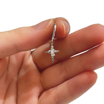 Awn Star Cross Moon Ear Clip Female Earrings