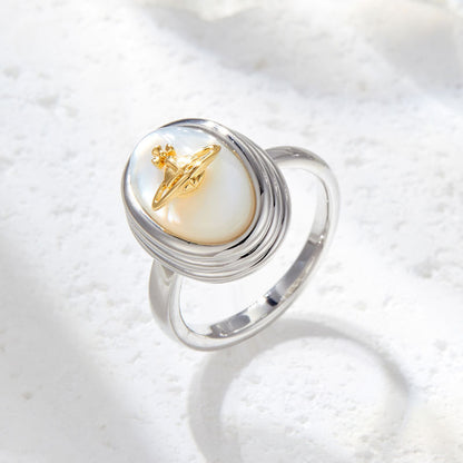 Saturn Light Luxury High Sense Adjustable Rings