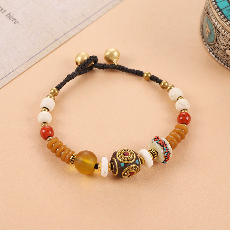 Women's Tibetan Nepal Beaded Vintage Exotic Ethnic Style Design Chinese Bracelets