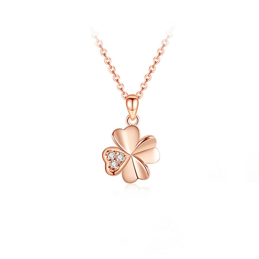 Clover Female Summer Clavicle Sterling Sier Color Pendants