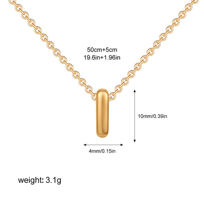 English Letter Simple High-grade Stainless Steel Necklaces