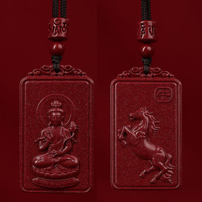 Women's & Men's Zodiac Dragon Patron Year Of Birth Buddha Life Necklaces