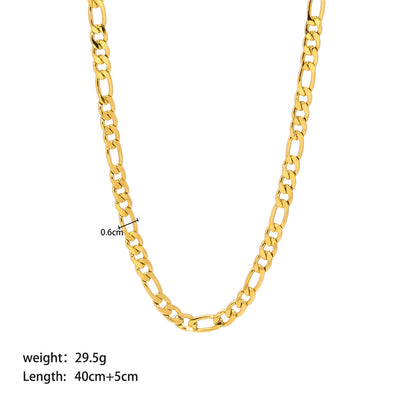 Women's & Men's Stainless Gold Hip Hop Cuban Link Necklaces