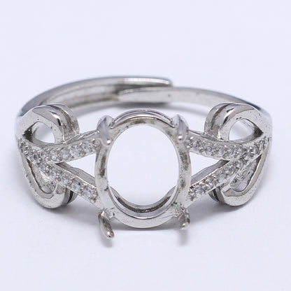 Frame Open Mouth Autumn Copper Alloy Electroplating Sier Rings