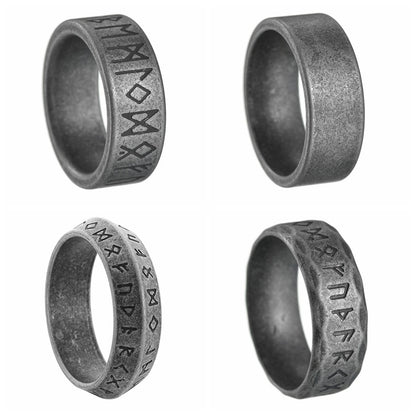 Men's Vintage Viking Rune Titanium Steel Fashion Rings