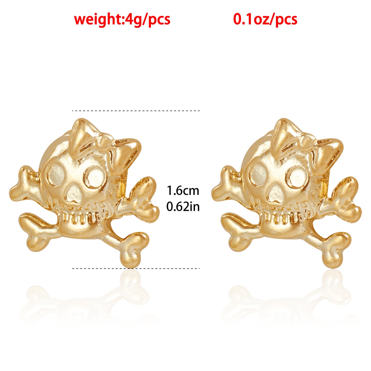 Women's Ornament Personality Skull Retro Gothic Rock Earrings