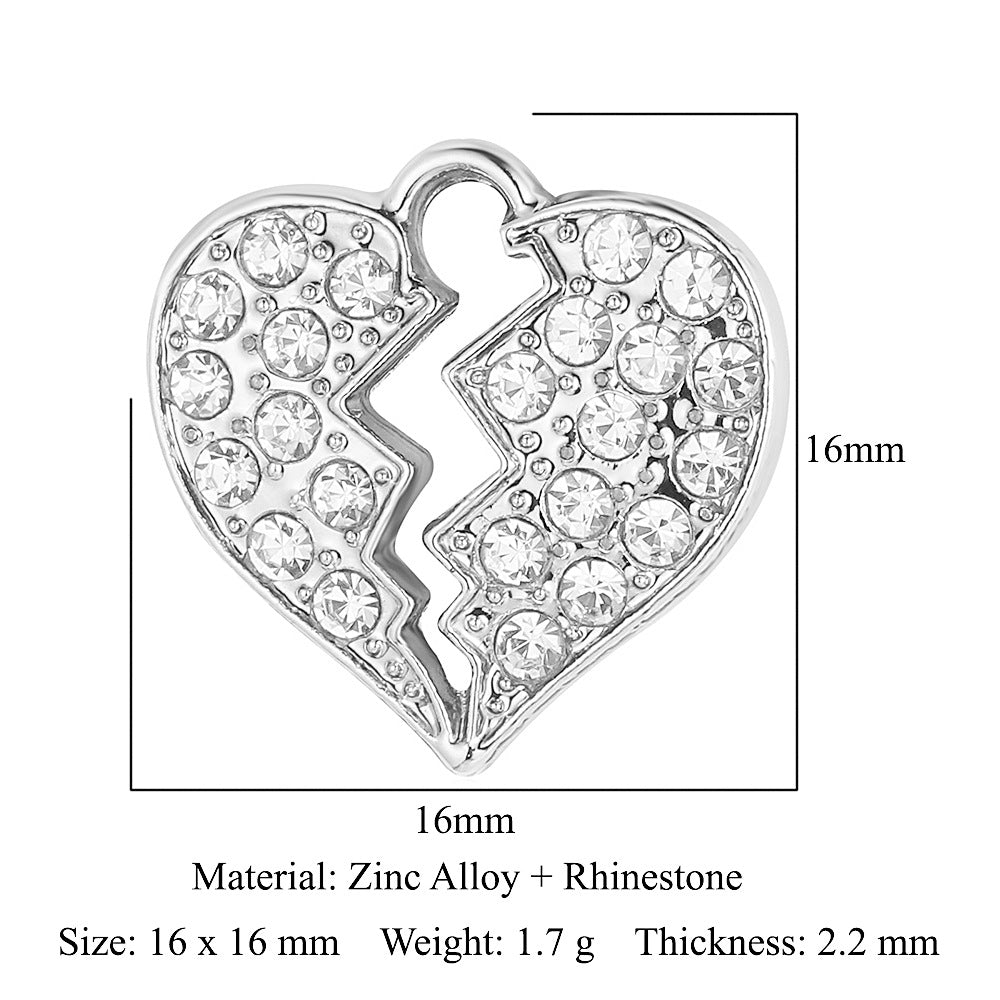 Leaf Zinc Alloy Lucky Tree Peach Heart Pendants