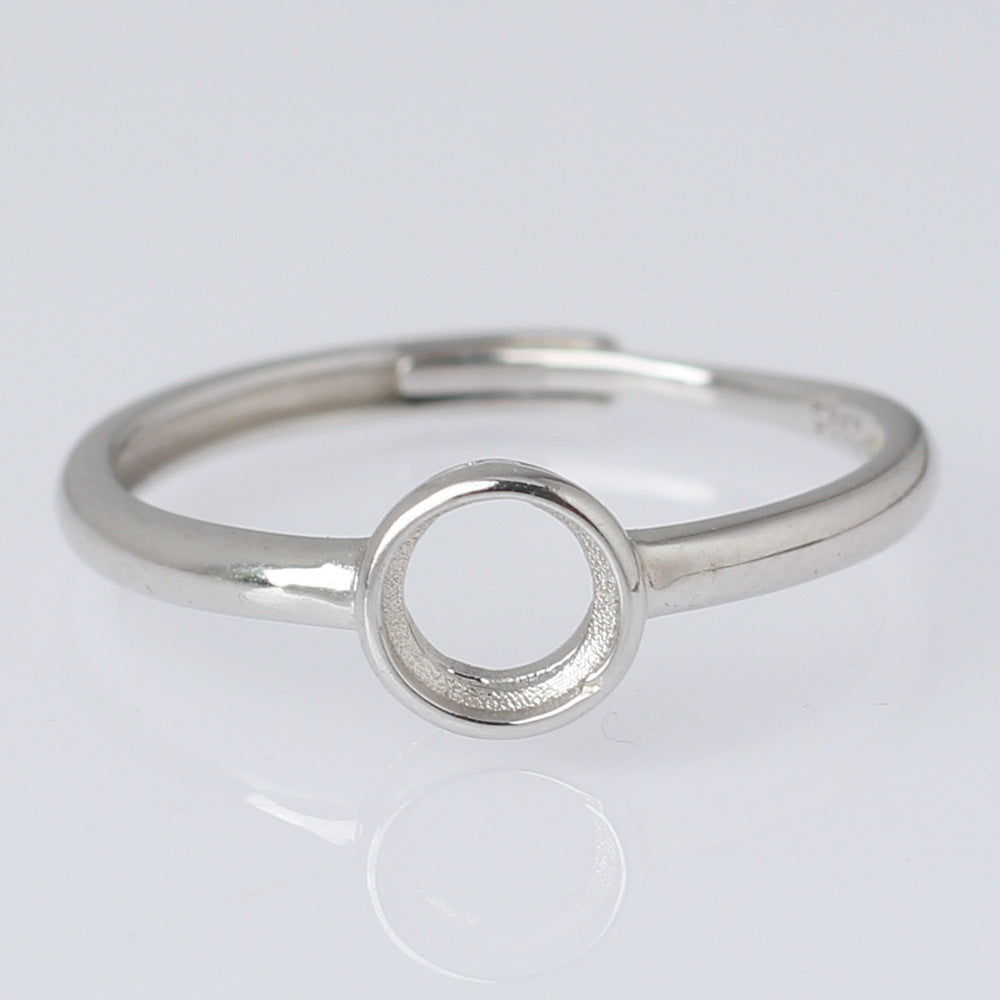Frame Open Mouth Autumn Copper Alloy Electroplating Sier Rings