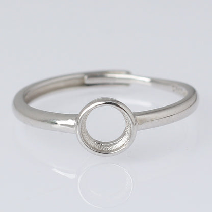 Frame Open Mouth Autumn Copper Alloy Electroplating Sier Rings