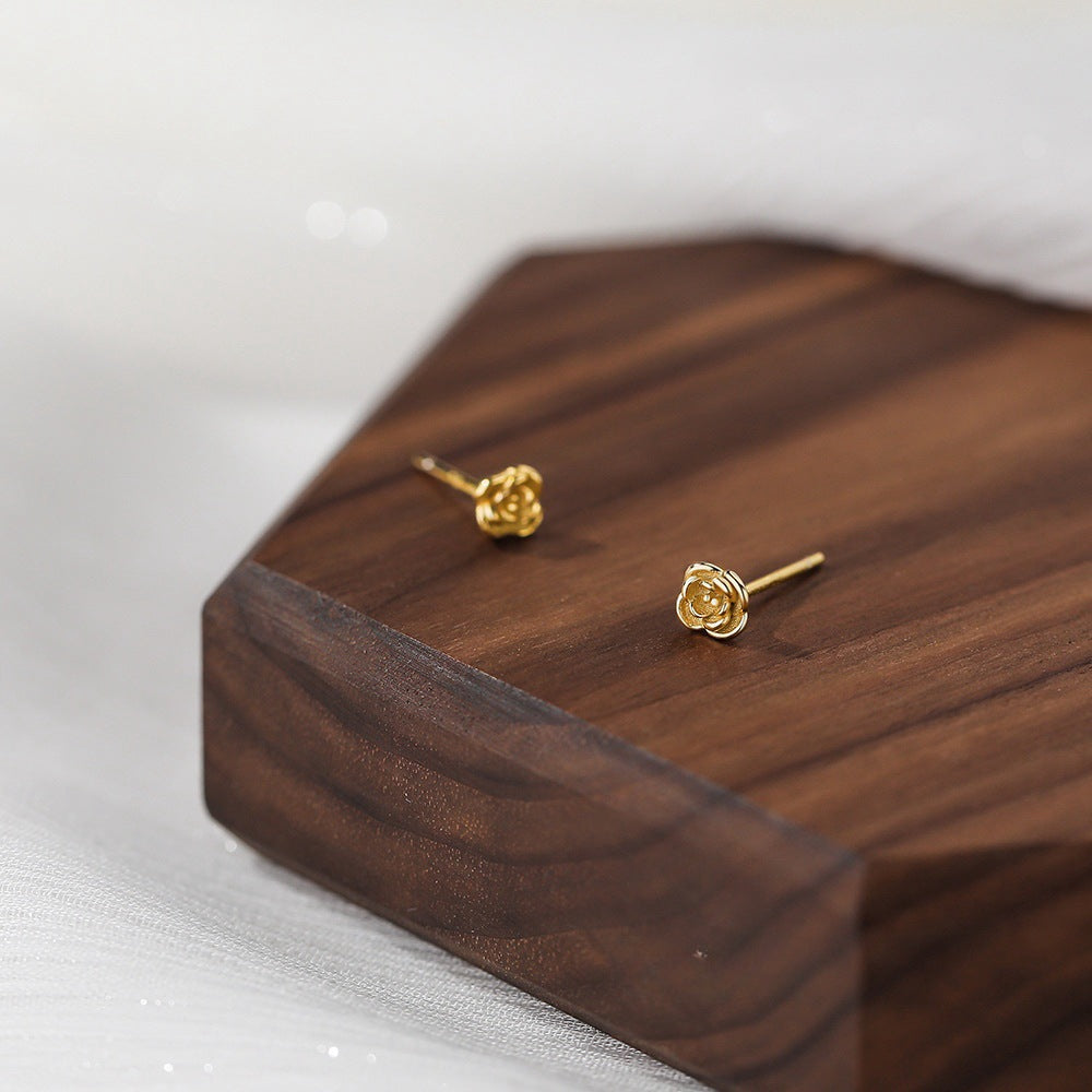 Women's Rose For Niche Design No Need Earrings