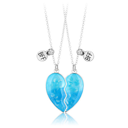 Children's Luminous Sequins With Onion Alloy Dripping Necklaces