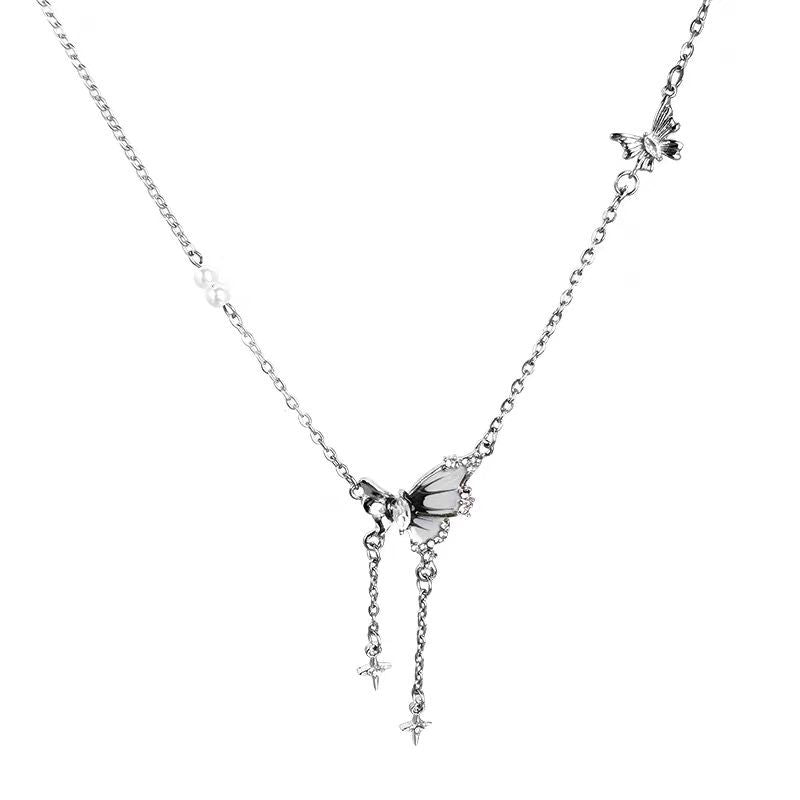 Steel Female Niche Personality Fairy Clavicle Chain Necklaces