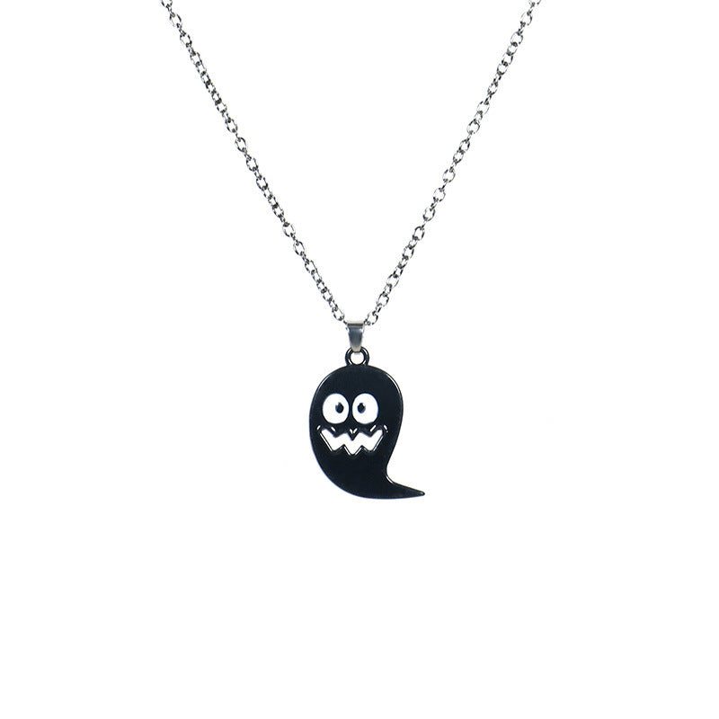 Halloween Ornaments Ghost Skull Bat Pumpkin Necklaces