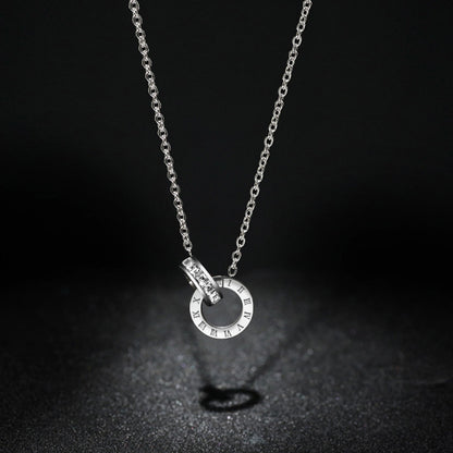 Female Titanium Steel Light Luxury Clavicle Necklaces