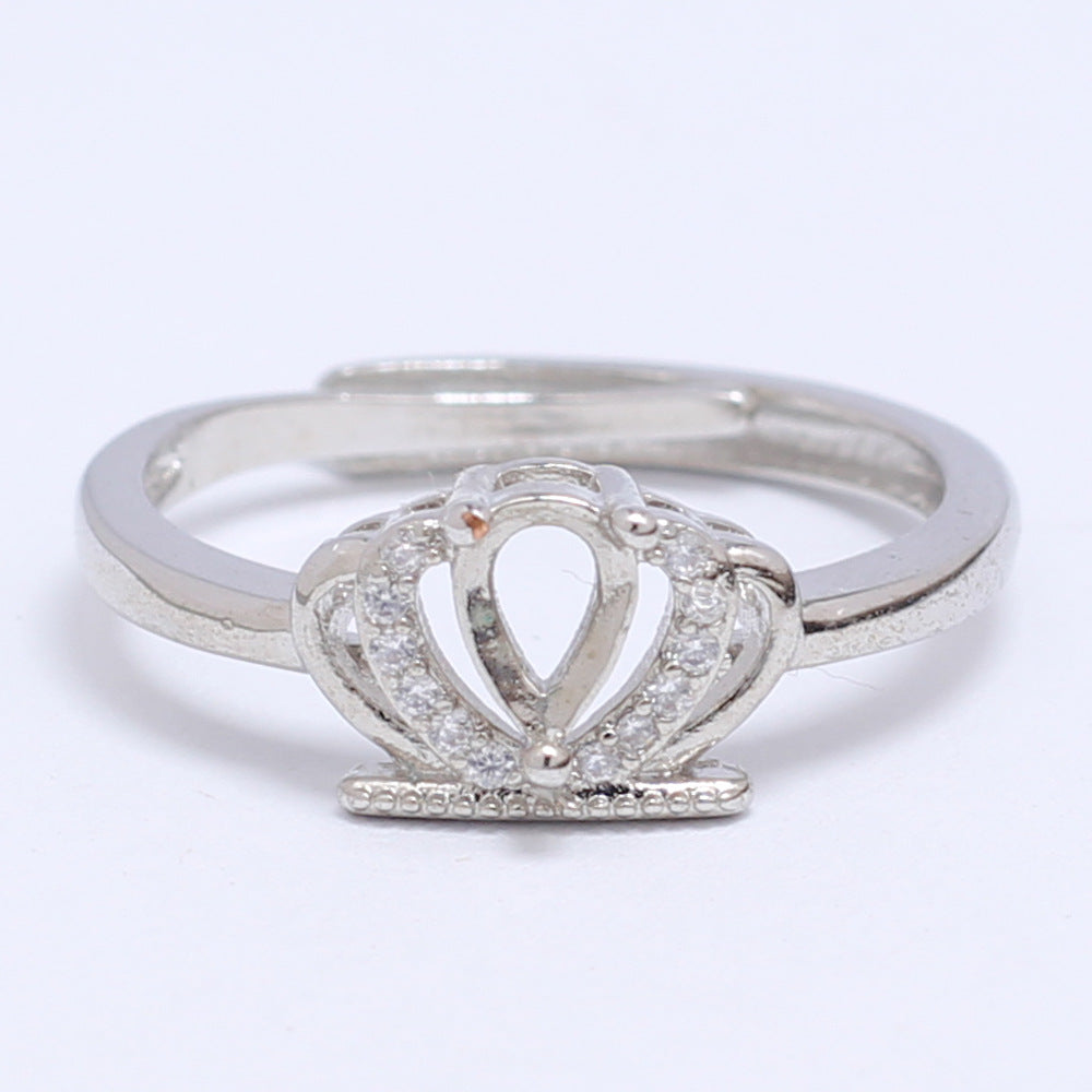 Frame Open Mouth Autumn Copper Alloy Electroplating Sier Rings