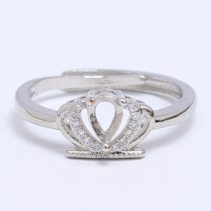 Frame Open Mouth Autumn Copper Alloy Electroplating Sier Rings