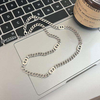 Simple Personality Chain Heart Female Temperament Wild High Bracelets