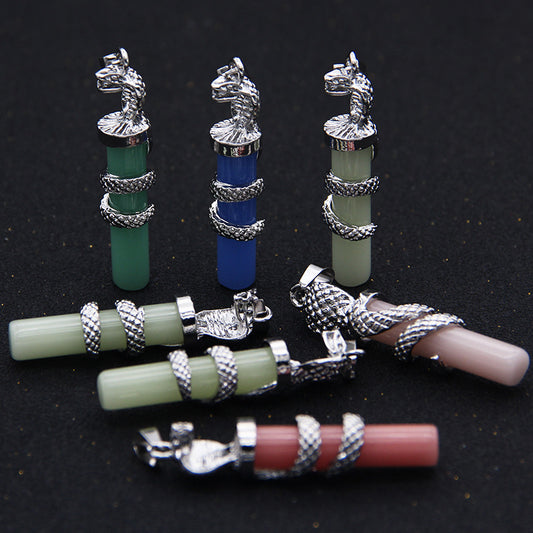 Alloy Sier For Male Cylindrical Hip Necklaces