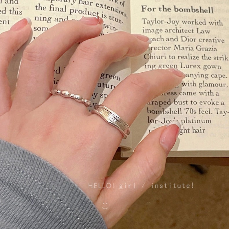 Niche Design Simple Cold Style Advanced Rings