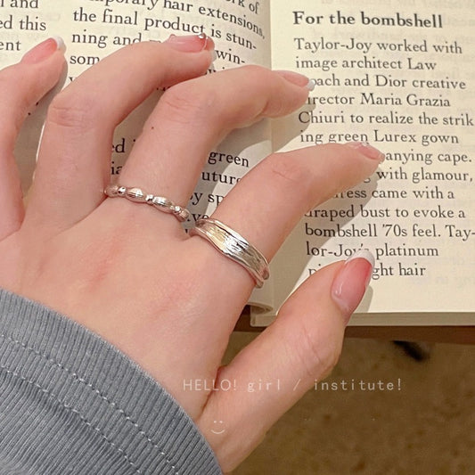 Niche Design Simple Cold Style Advanced Rings