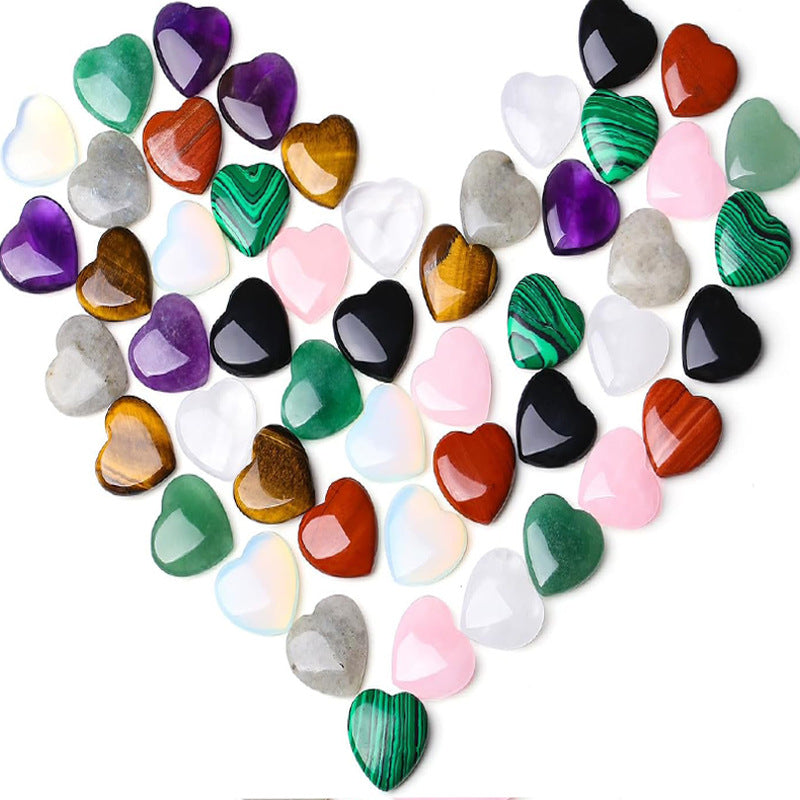 Natural Crystal Love Stone Heart-shaped Ornaments Pendants