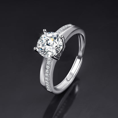 Moissanite Female Live Streaming On Opening Rings