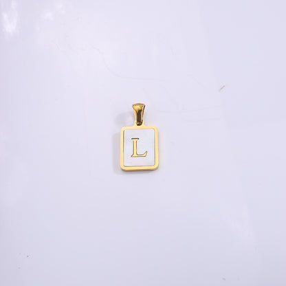 Fashion Real Gold Plated Letter Female Pendants