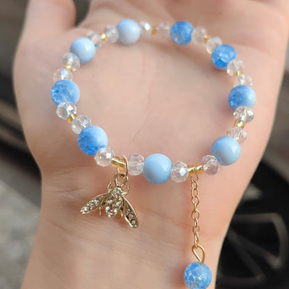 Women's Crown Six-pointed Star Deer Round Beads Bracelets