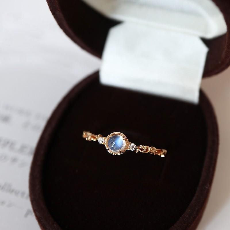 Sterling Sier Pink Zircon Female Open Niche Advanced Light Rings