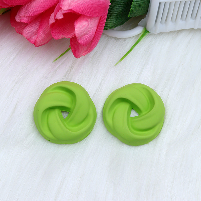 Women's Three-dimensional Spray Paint Fashion Korean Style Earrings