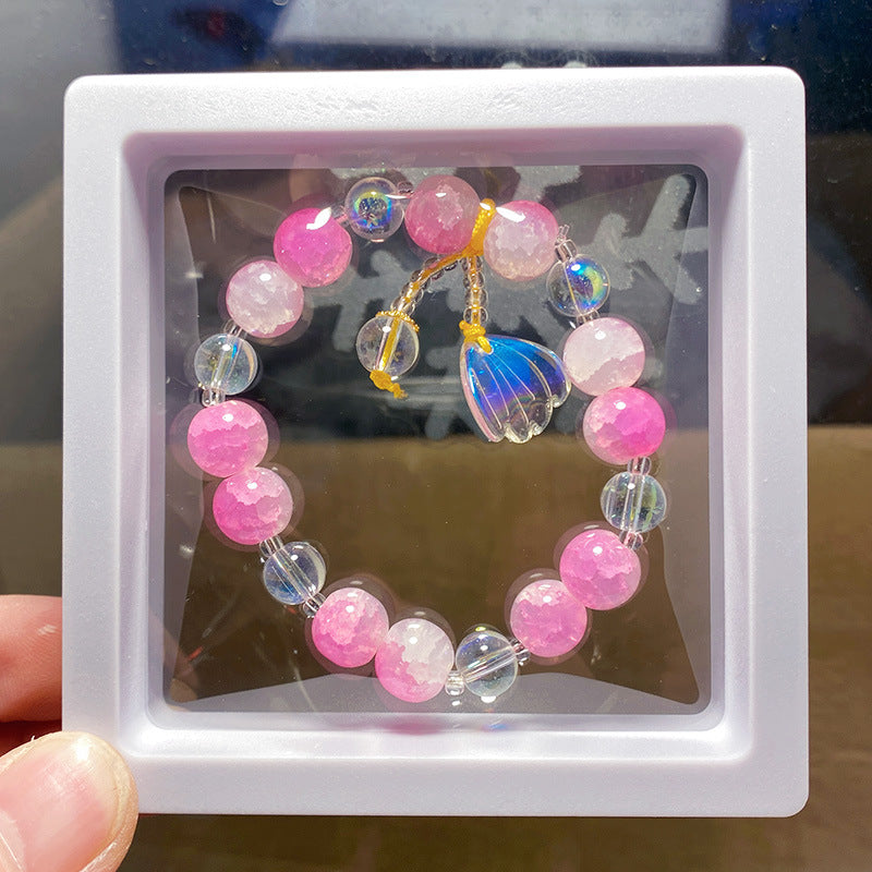 Fishtail Colored Glaze Gift Box Niche Bracelets